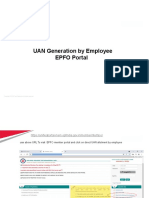 UAN Generation by Employee