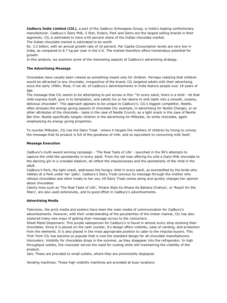 Perk chocolate history essay