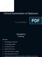 GIT Examination of Abdomen