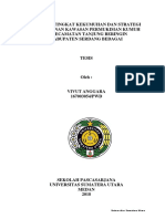 Analisis Tingkat Kekumuhan Dan Strategi Penanganan Kawasan Permukiman Kumuh Di Kecamatan Tanjung Beringin Kabupaten Serdang Bedagai