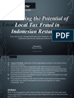 Paper Review, Uncovering The Potential of Local Tax Fraud in Indonesian Restaurant