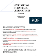 Develop Strategic Alternatives