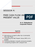 Session 4: Free Cash Flow and Net Present Value: N. K. Chidambaran Corporate Finance