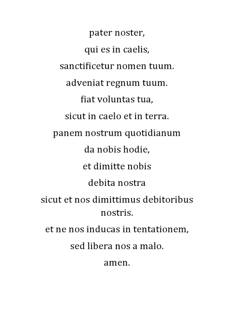 Pater Noster | PDF