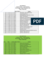 Jadwal Ujian Kelas Pagi Periode Okt-Des2021