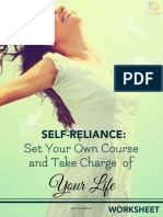 Self Reliance Set Your Own Course and Take Charge of Your Life Worksheet