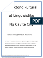 Aspektong Kultura at Lingguwistiko NG Cavite City