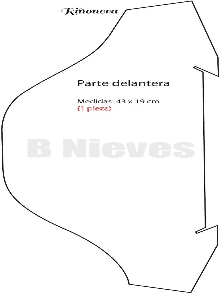 Medidas y Partes de una Riñonera | PDF