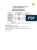 Specification Sheet of Diamond Sulf OT-10 (DS-OT-10) : Oriental Carbon and Chemicals Limited