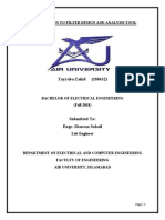 Introduction To Filter Design and Analysis Tool: Tayyaba Zahid (180632)