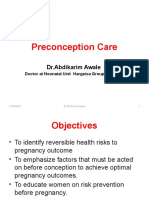 3.preconception and Antenatal Care