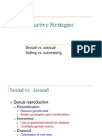Reproductive Strategies: Sexual vs. Asexual Selfing vs. Outcrossing