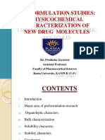 Preformulation Studies: Characterizing New Drug Molecules