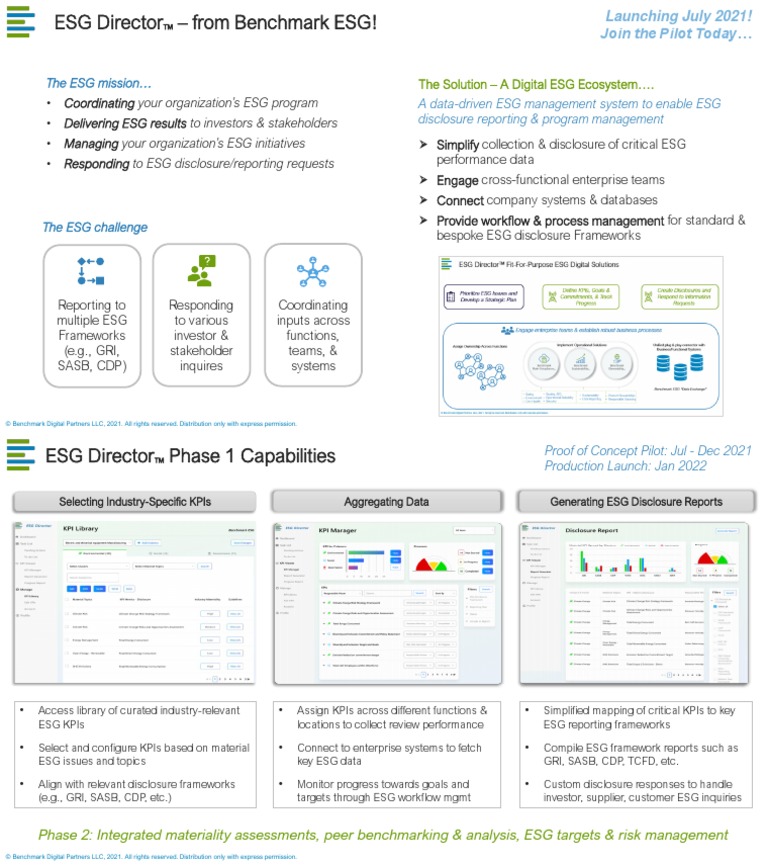 ESG Program Management Solutions | PDF | Computing | Business