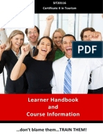 SIT20116 - Cert II in Tourism - Learner Handbook-Course Info.