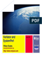 Verilator and Systemperl: Wilson Snyder