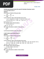 Statistics Solutions Class 11