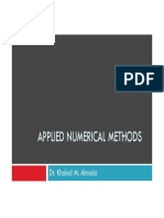 Applied Numerical Methods: Dr. Khaled M. Ahmida