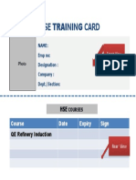 Training Passport - Card