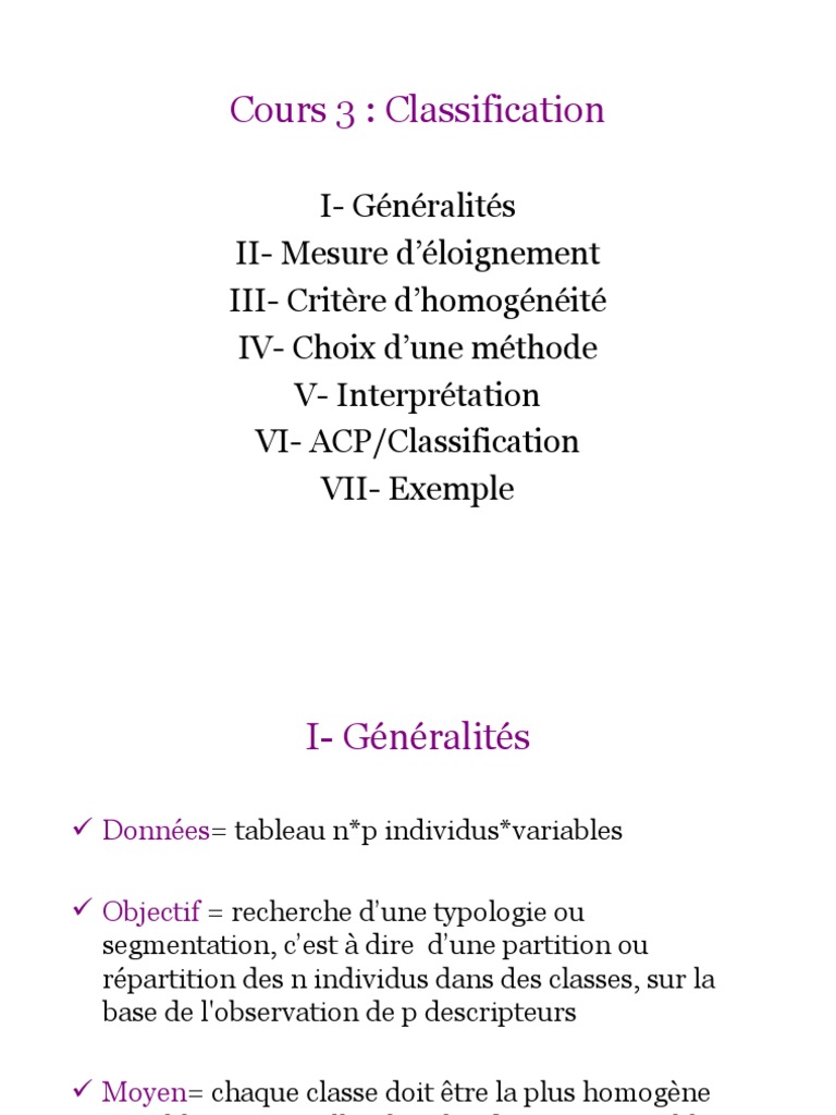 ANALYSE hiérarchique PDF Analyse en composantes principales