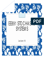 Ee891 Stochastic Systems