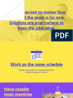 Yellow Purple and Blue Modern Work From Home Simple Presentation