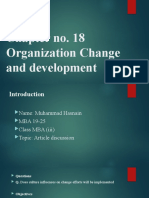 Chapter No. 18 Organization Change and Development