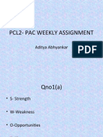 Aditya Abhyankar Weekly Assignment PAC