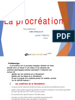 Cours - SVT - La Procréation - Bac Math (2019-2020) MR Salhi Mohamed