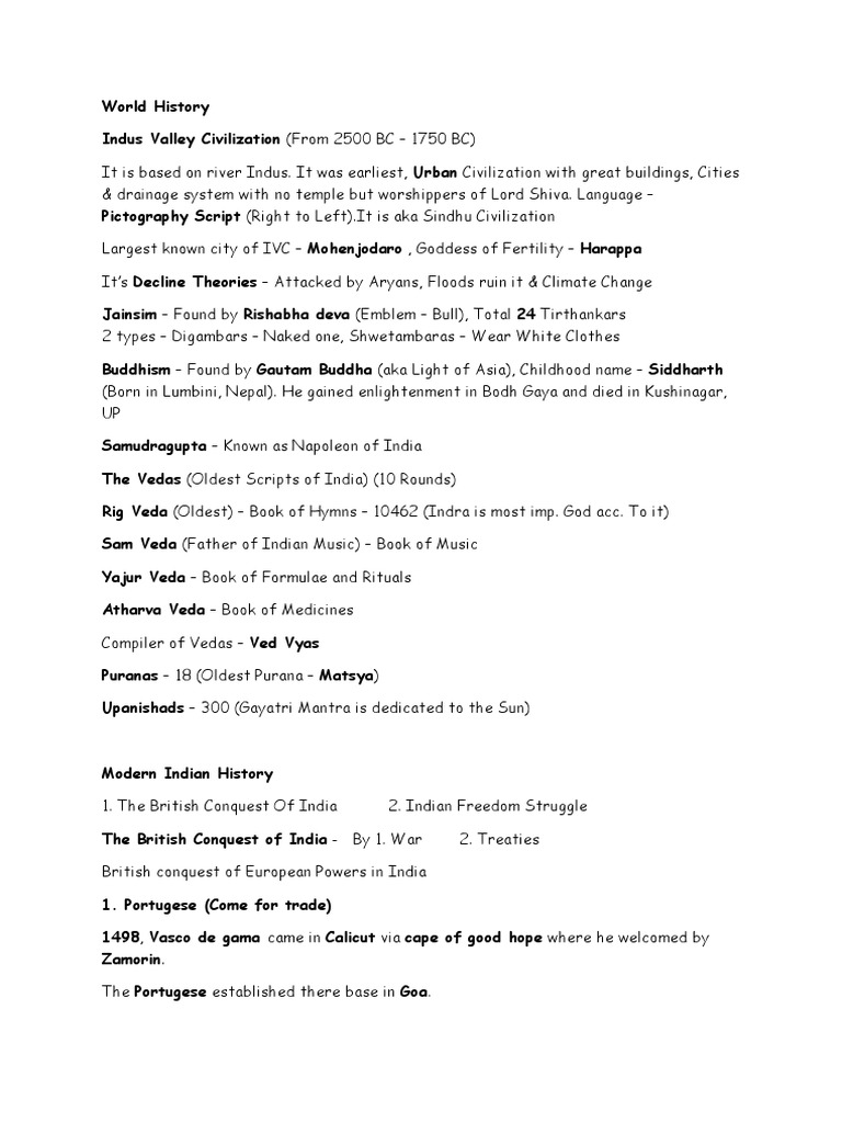 Modern History of India Overview | PDF | British Raj | Indian National ...