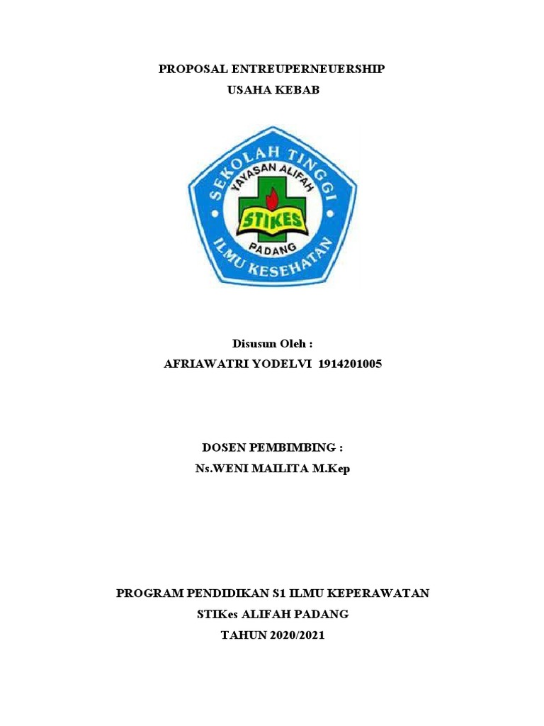 Proposal Usaha Kebab Turki 2021 | PDF | Karier & Perkembangan | Bisnis
