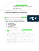 Consumer Behavior: Assignment I (Submission Dead Line-25 Fab 2011)