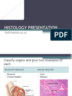 Histology Presentation: Roll Numbers 30-35
