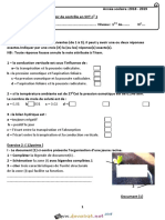 Devoir de Contrôle N°1 Lycée Pilote - SVT - 1ère AS (2018-2019) MR Chebbi Faouzi