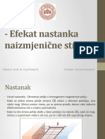 Efekat Nastanka Naizmjenične Struje - ET