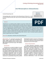 The Minimalistic Metamorphoses-Adamantinoma: Cytology & Histology International Journal