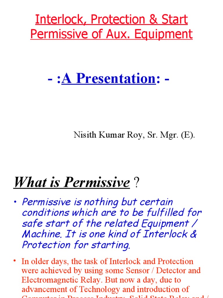 Interlock, Protection & Permissive of BFP | PDF | Relay | Pump