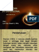 HUBUNGAN INTERPERSONAL (Pertemuan 7)