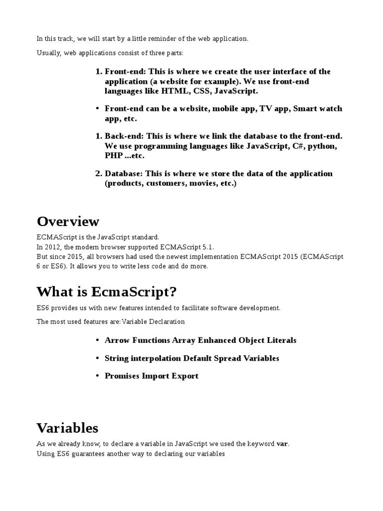 An Overview of Front-end, Back-end, and Database Components in Web ...