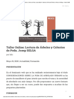 Taller Online - Lectura de Árboles y Criterios de Poda. Josep SELGA