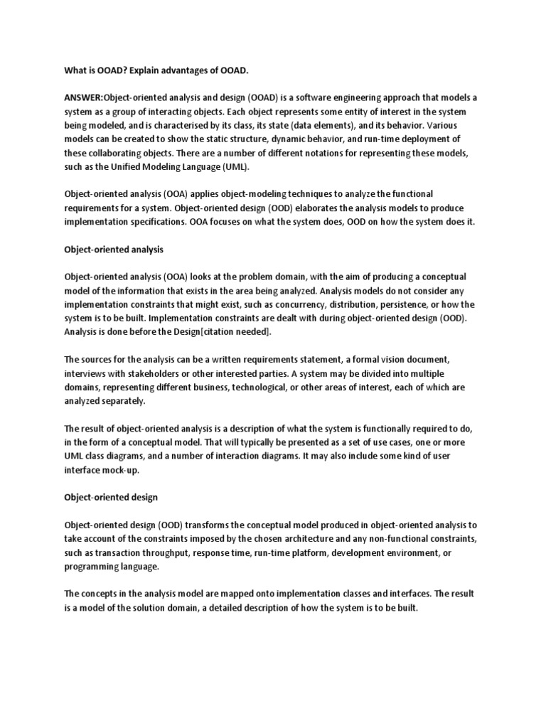 Understanding OOAD and Inheritance | PDF | Inheritance (Object Oriented ...