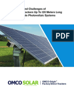 Advantages and Challenges of Single-Row Trackers Up To 120 Meters Long For Utility-Scale Photovoltaic Systems