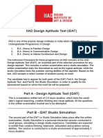 IIAD Design Aptitude Test (iDAT) Guide