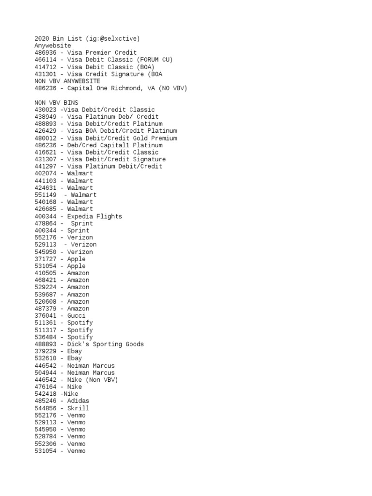 Fresh Bins PDF Debit Card Banking