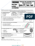 Devoir de Contrôle 1 Lycée Pilote - SVT Geologie - 2ème Sciences (2013-2014) MR Ezzeddini Mohamed