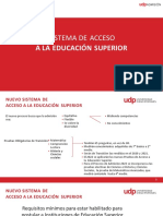 Nuevo sistema de acceso a la educación superior