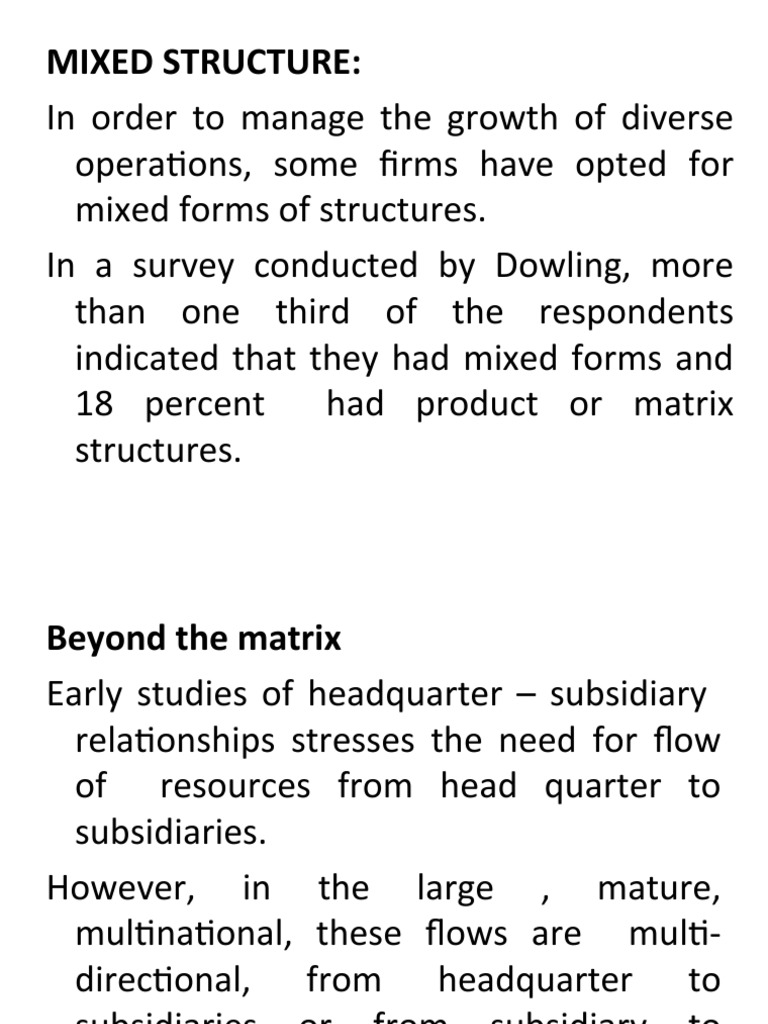 Mixed Structure | PDF | Organizational Culture | Economies
