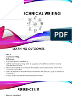 Unit 3 Technical Writing