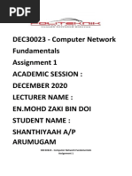 Assignemnt 1 (16DET19F2999)