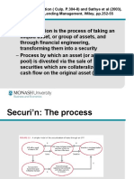 Securitisation Is The Process of Taking An